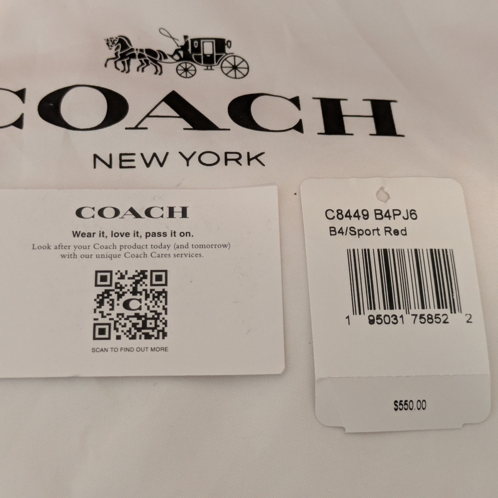 Coach Hero Bag in Sports Red - Picture 13 of 13